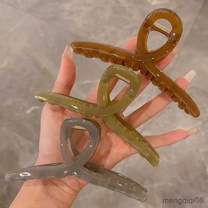 Altro Cross Hair Cl Clip Large Crab Cls per le donne Ragazze Coreano Acrilico Barrette Bagno Clip Accessori all'ingrosso R230608