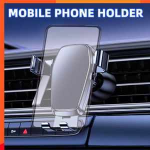 New Gravity Car Phone Holder Air Vent Clip Mobile Mount Stand Auto GPS Navigation Smartphone Bracket for Iphone 14 Samsung Huawei