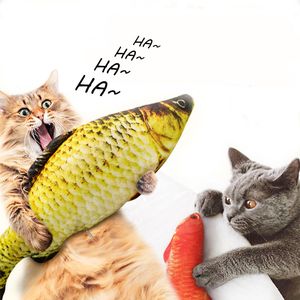 Плюшевый творческий 3D-калькура в форме рыбной игрушки подарок кошачья игрушка милый симуляция рыба играет подарки для животных кошачья мята