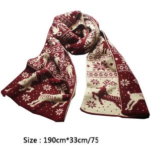 Inne domowe tekstylia ciepły zimowy szalik dla kobiety Man Christmas Fashion Snowflake Elk Print zagęszcza wełniane szaliki Dift dbc vt0993 d dhnoa