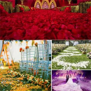 Färgglad kärlek romantisk varm siden rose konstgjorda kronblad bröllop party blommor gynnar dekoration rosor leveranser 10000 st/parti gc2171