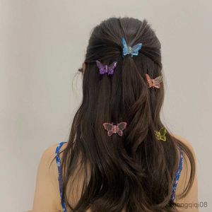 Andra nya hårklipp Korean Style Acrylic Barrette Elegant CL Fashion Bow Hairpin Bangs Clip Headbonad Simple Accessories R230608