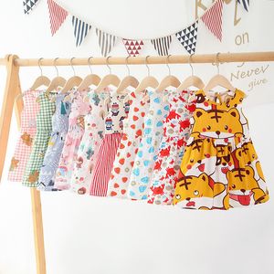 Vestidos para meninas 17 anos bebê sem mangas roupas com estampa de flores crianças verão vestido de princesa infantil festa baile roupa 230607