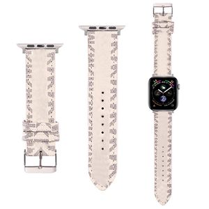 Armbänder für Apple Watch Band, Designer-Smartwatch-Armband, modisches Armband aus echtem Leder, kompatibel mit Ultra Series 8 Iwatch 38 mm, 40 mm, 42 mm, 45 mm, 49 mm, Smartwatch USA