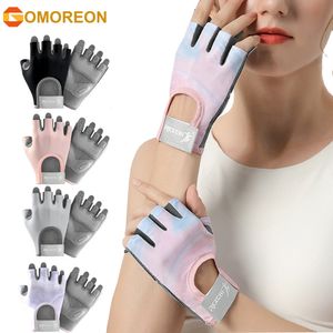 Wrist Support 1Pair Work Out Gloves Fitness with Belt Shock Absorbing Foam Pad Palm Breathable Gym for 230608