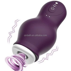 Sex Toy Massager Vibrator Male Silicone Waterproof Sucking Realistic Heating Soft