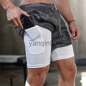 Shorts Masculino Camuflado Shorts de Corrida Masculino 2 em 1 Shorts Esportivos de Secagem Rápida GINÁSTICA Shorts Fitness Jogging Treino Calças Curtas Masculinas Esportivas J230608