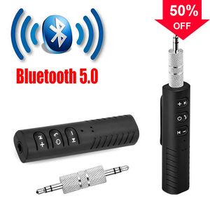 New 3.5mm Bluetooth Receiver Car Bluetooth Hands-free Audio Receiver Lavalier Portable MP3 Music Player Adapter for Mobile Phone