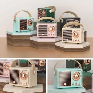 Tragbare Lautsprecher Retro-Stereo-Bluetooth-Lautsprecher Tragbarer kabelloser Lautsprecher Full-Range-Musikplayer Am besten