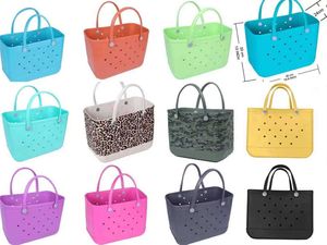 HOT Eva Beach bags Basket Printed Hole tote Bag women designer bag wallets woman Large shopping bags Fashion Shoulder Bags purse 230203