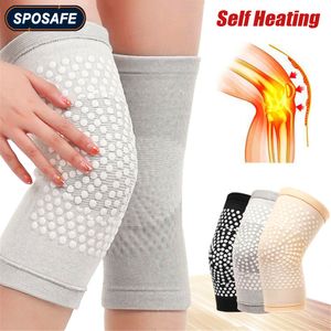 Skate Protective Gear 2st Self Heat Support Kne Pad Brace Warm For Arthritis Joint Pain Relief Injury Recovery Belt Massager Leg Warmer 230608