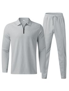 Мужские годовые костюмы Осень зимняя рубашка с длинным рукавом набор моды Pure Color Men Pants Man Trend Street Suct 230607