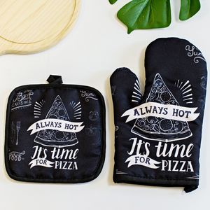 Печь Mitts Kitchen Baking Accessories Accessories Print Mitt Glove Pad Passable Microwave Pizza против изоляционного коврика 230608