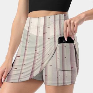 Skirts Serene Forest Women's Skirt Mini A Line With Hide Pocket Moon Cloud Sky Shadow Cute Nature Whimsical