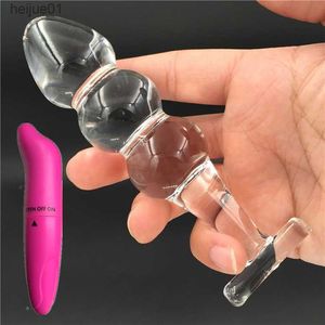 2 Pcs/Lot Vibrator And Classic crystal Anal butt plug penis Sex toy Adult products for women men female male masturbation L230518