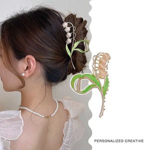 Dangle Chandelier 2 PCS Mulheres Elegantes Flores Ocas Geométricas Metal Garra Vintage Clips Headband Hairpin Moda Acessórios de Cabelo Z0608