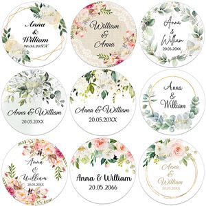 Outros suprimentos para festas de eventos 100 unidades Etiquetas personalizadas de círculos redondos personalizados para casamento Chuveiro de noiva Baptismo Bar de comunhão Favores de Mitzvah 230607