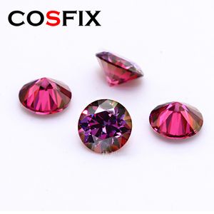 Diamantes soltos COSFIX 0,5-3ct Raro rosa vermelho pedra solta azul cinza cor VVS1 corte excelente colorido preto amarelo diamante 230607