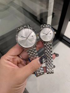 Роскошные и модные пары часы с многофункциональным кварцевым движением Мужские 40 мм женщины 30 мм