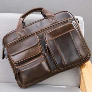 Cartelle Portadocumenti Laptop Borsa da uomo Valigia da uomo in pelle Designer Borse di lusso Uomo Spalla Borse da donna originali