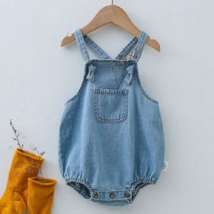 Zestawy odzieży Summer Baby Baby Romper Children Cowboy Cowboy Romper Baby Boy Girl Ubranie Romper Baby Baby Girl Romper 230607