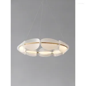 Lampadari LED Art Lampadario Lampada a sospensione Luce Soggiorno moderno Novità Petalo Camera da letto Apparecchi Nordic Deco Sala da pranzo Appeso