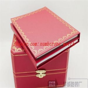 Самые низкие роскошные часы Mens Watch Box Original Внутренние Внешние женские часы для ящиков мужские наручные часы Красная коробка Буклет CA173H