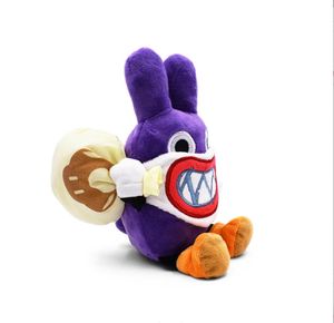 Moda kawaii mor hırsız tavşan peluş oyuncak pp pamuk doldurulmuş mantar tohumu peluş bebek festivali hediye yastık çocuk oyuncak
