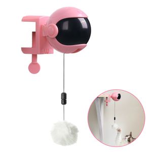 Electronic Motion Cat Toy Lifting Ball Funny Cat Teaser Toy Electric Flutter Rotating Interactive Pet Toy Forniture per animali domestici