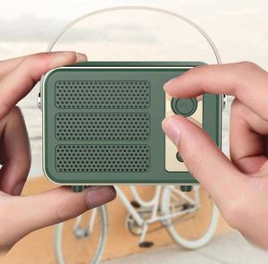 Portable Speakers Retro Bluetooth-compatible Speaker Portable Wireless Type-c Rechargeable Speaker Music Player Small Speaker