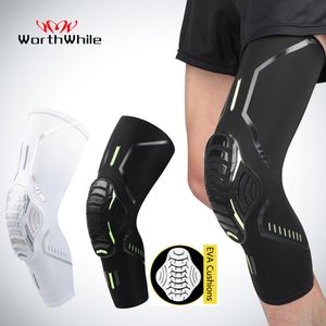 Elbow Knee Pads WorthWhile 1 Piece Basketball Kneepads Elastic Foam Volleyball Pad Protector Fitness Gear Sports Training Support Bracers 230608