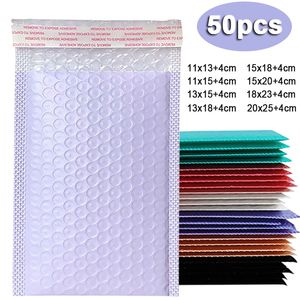 Mail Bags 50 PCS Purple Bubble Mailers Bubble Padded Mailing Envelopes Mailer Poly for Packaging Self Seal Bag Bubble Padding 230607
