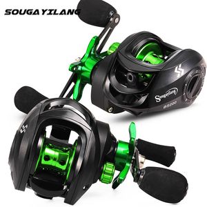 Baitcasting Bucels Sougayilang Casting Rise Rely 7.2 1 передаточный численность Max Drag 10 кг приманка с алюминиевой катушкой для рыбалки с окунь пресной водой 230607