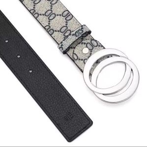 Designer Belt Mens Womens Fashion belts Genuine Leather Male Casual Jeans Gold silver black smooth buckle