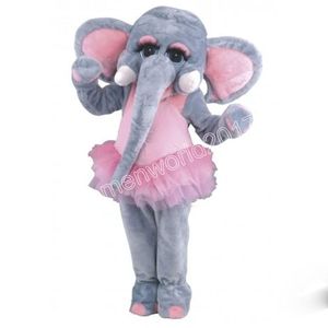 Elephant Mascot Costume Simulation Cartoon Character Outfit Suit Carnival Adults Birthday Party Fancy Outfit for Men Women