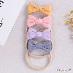 Hair Accessories Baby Bow Headbands Newborn Headband For Children Ties Toddler Girl Elastic Bands Infant Cute Soft Bandage R230608