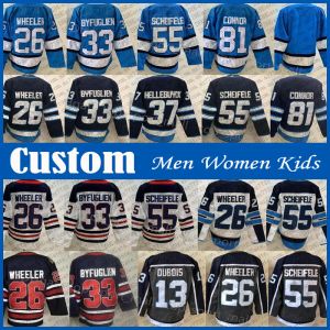 NewYorkJetsmark Scheifele Connor Hellebuyck Hockey Jersey Custom Winnipeg Pierre Luc Dubois Wheeler Morrissey Lowry Dillon Gagner Connor