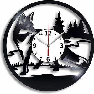 ウォールクロック動物記録時計12インチ - 子供向けのギフトアイデアアート手作りの誕生日の装飾