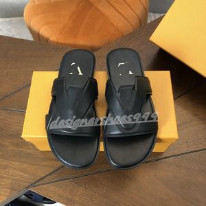 Designer Men Slides Sapatos Chinelos Sandálias de Verão Beach Slide Flat Luxo Clássico Padrão Xadrez Estampado Chinelos tamanho 38-45