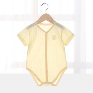 Rompers Born Baby Bodysuits for Boy Girl Summer Thinwear Casual Short Rleeve Toddler Kids Jumpsuits Ubrania dla dzieci 230607