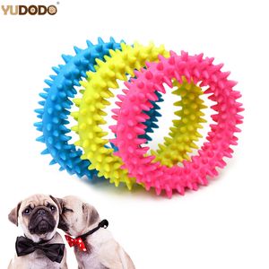 1 st husdjur leksaker för små hundar motstånd mot bett gummi ring tänder rengöring valp hund tugga träning leksaker