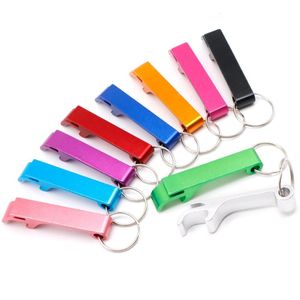 Other Event Party Supplies Wholesale 2050100Pcs Customized Can Opener Portable Wedding For KeyChain Ring Restaurant Promotion Giveaway Gifts 230607
