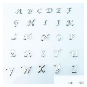 Charms Floating 130Pcs/Lot Wholesale High Quality Mix Crystal Letter Diy Az Alphabet Locket For Living Glass Drop Delivery Jewelry F Dhmkt