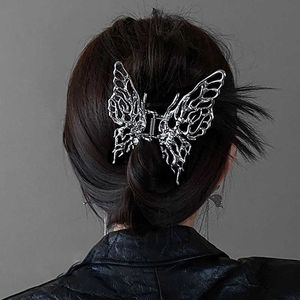 Dangle Chandelier Fashion Metal Hollow Butterfly Hair Clip Women Girls Geometric Hair Claw Headband Back Head Hairpin Hair Crab Hair Accessories Z0608