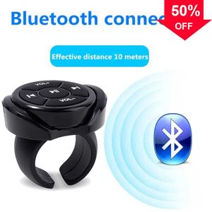 New Wireless Bluetooth Media Button Remote Controller Car Motorcycle Bike Steering Wheel MP3 Music Play For IOS Android Phone Tablet