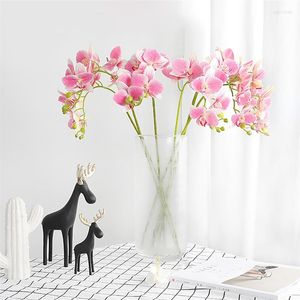 Dekorative Blumen 3D Künstliche Schmetterling Orchidee Gefälschte Motte Flor Blume Für Home Hochzeit DIY Dekoration Real Touch Decor Flore