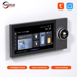 Anjielosmart Wifi Integrado Tuya ZigBee Bluetooth Gateway Interruptor Inteligente Bloqueio Eletrônico Smart Home HD LCD Painel de Controle