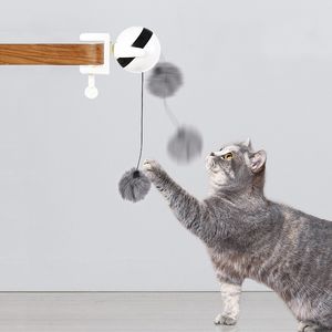 Brinquedo de bola de gato de levantamento automático Quebra-cabeça interativo Elétrico inteligente para animais de estimação Brinquedos de provocação de bola de gato Suprimento para animais de estimação