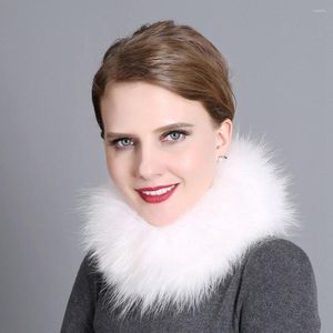 Sciarpe Sciarpa ad anello in pelliccia da donna invernale di lusso Sciarpa elastica da donna Colletto spesso collo caldoIndossa la fascia da donna alla moda