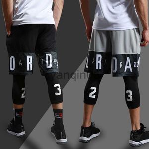 Męskie szorty Mężczyźni bieganie sprężystymi dresami siłowni jogging legginsy koszykówki piłki nożnej fitness ciasne spodnie na zewnątrz ubrania sportowe J230608